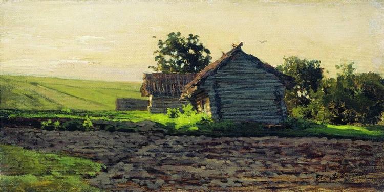 Village Savvinskaya near Zvenigorod, 1884 - 艾萨克·伊里奇·列维坦