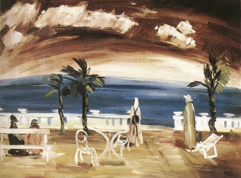 On the Beach under Purple Sky, 1934 - Istvan Farkas