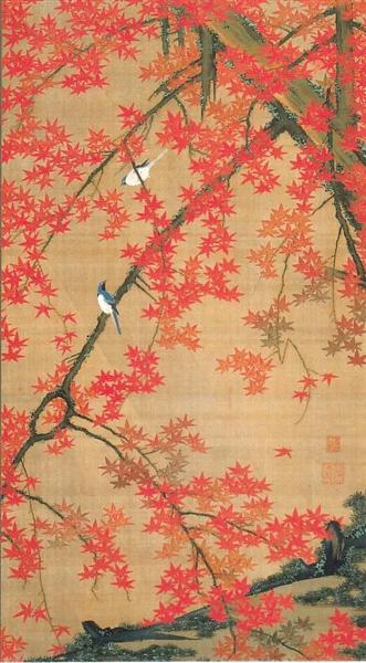 Maple Tree and Small Birds - Ito Jakuchu