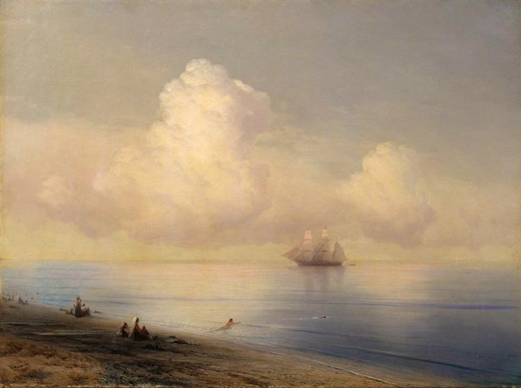 Calm sea, 1876 - 伊凡·艾瓦佐夫斯基