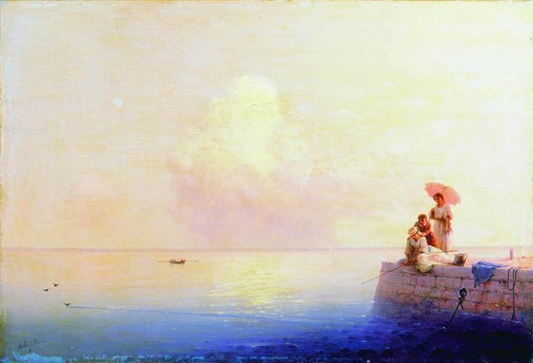 Calm sea, 1879 - Iwan Konstantinowitsch Aiwasowski