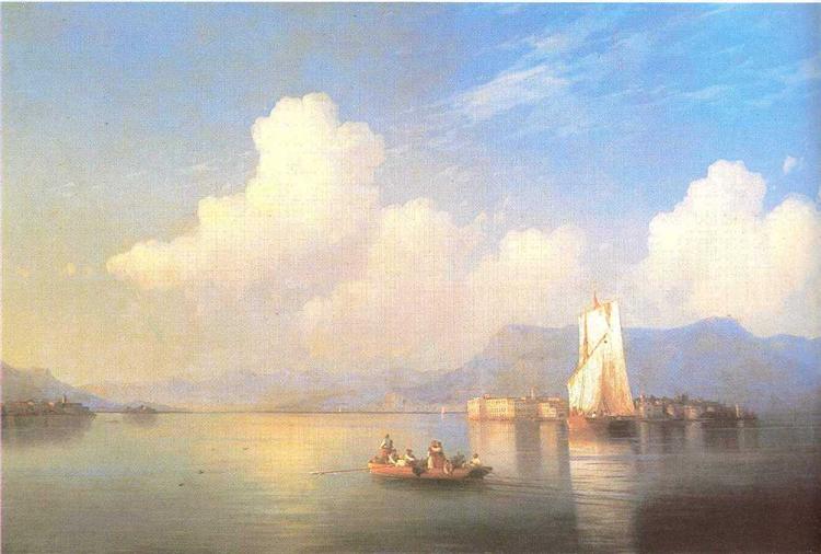 Italian landscape, 1858 - 伊凡·艾瓦佐夫斯基