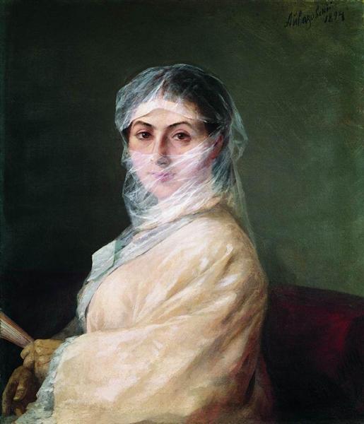 Portrait of the Artist's Wife Anna Burnazyan, 1882 - Iwan Konstantinowitsch Aiwasowski