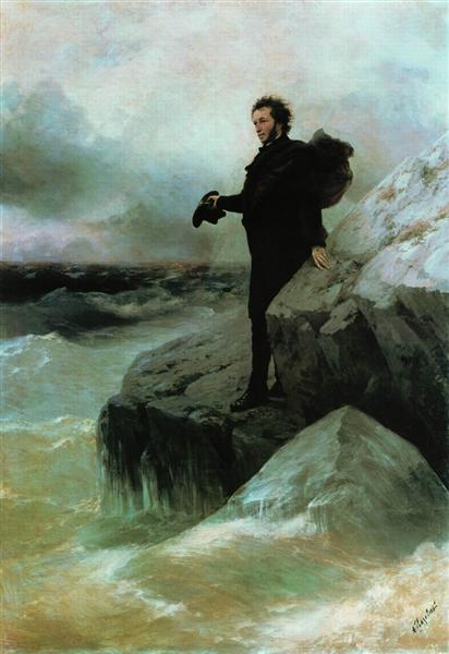 Pushkin's Farewell to the Black Sea, 1877 - Iwan Konstantinowitsch Aiwasowski