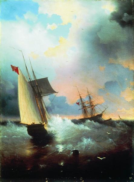 Sailboat, 1859 - Iván Aivazovski