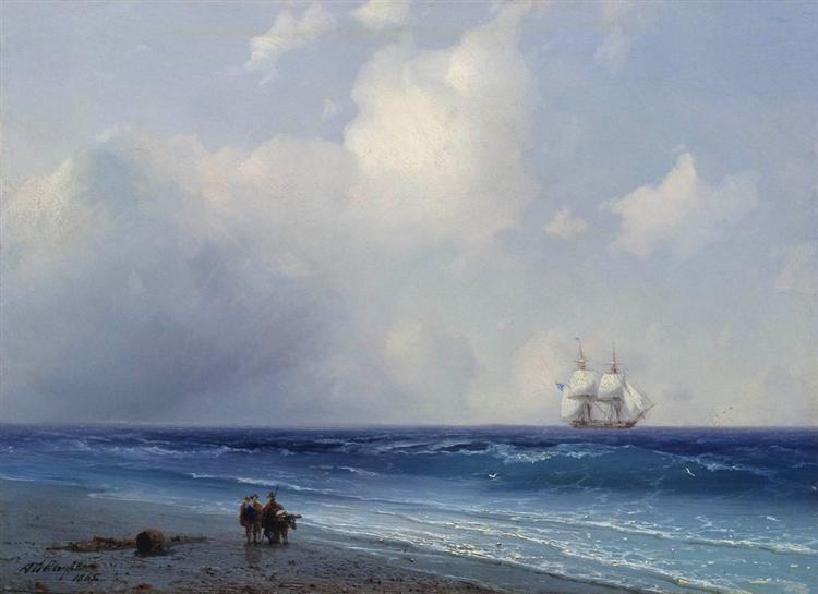 Sea view, 1865 - Iván Aivazovski
