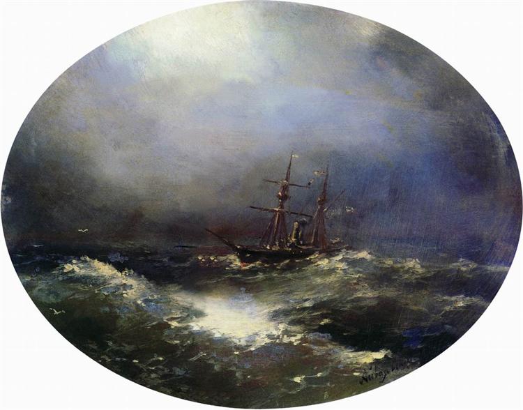 Sea view, 1900 - 伊凡·艾瓦佐夫斯基