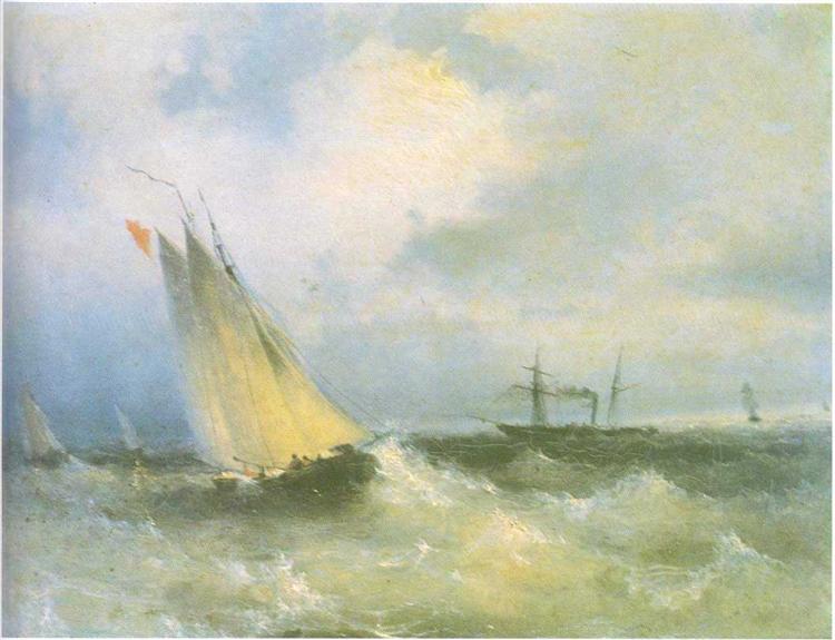 Морський пейзаж, 1874 - Іван Айвазовський