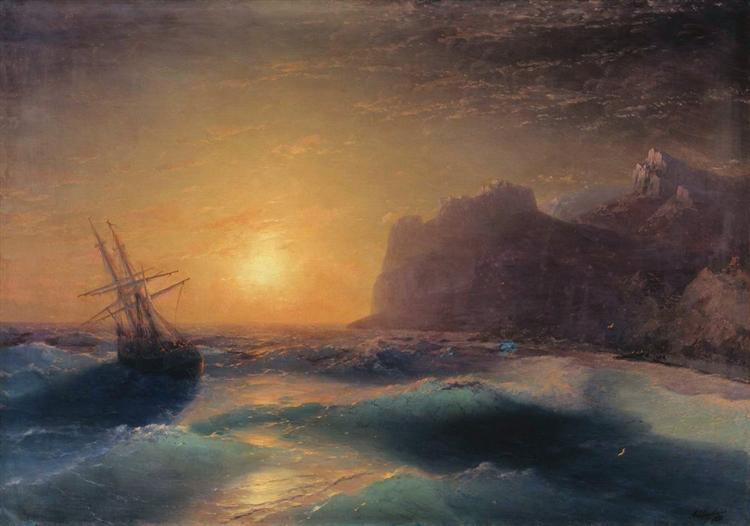 Морський пейзаж. Коктебель, 1889 - Іван Айвазовський