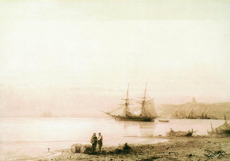 Seashore, 1861 - Iwan Konstantinowitsch Aiwasowski