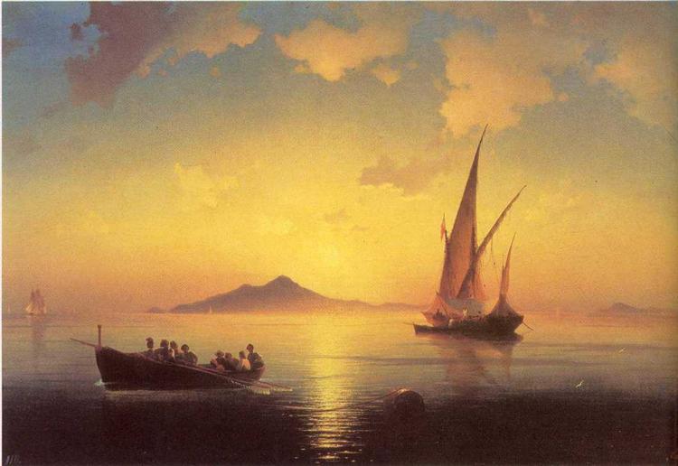 The Bay of Naples, 1841 - Ivan Aivazovsky