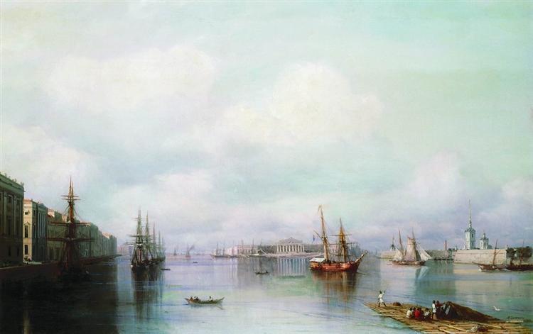 Вид на Петербург, 1888 - Іван Айвазовський