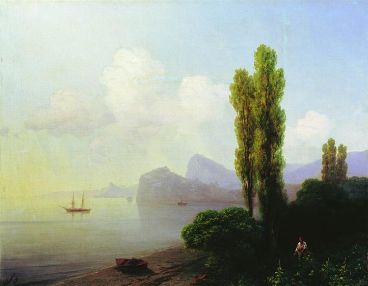View of Sudak Bay, 1879 - Iwan Konstantinowitsch Aiwasowski