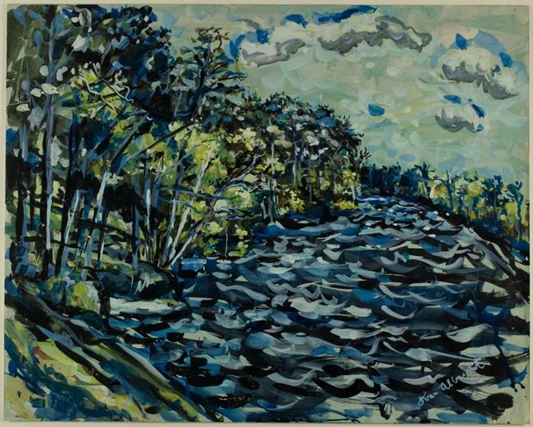 St. Mary's Black River is Blue, Georgia, 1964 - Ivan Albright