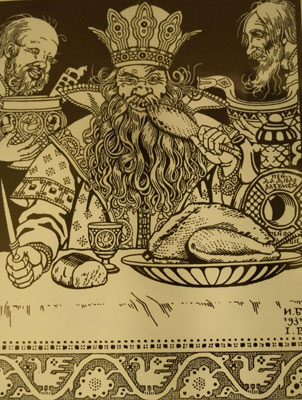 Illustration for the Russian Fairy Story "Salt", 1900 - Іван Білібін