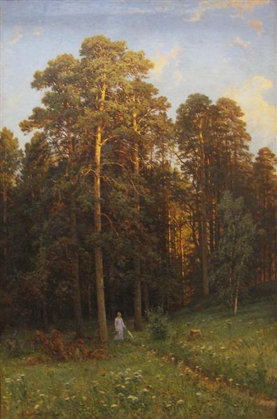 Na margem de uma floresta de pinheiros, 1882 - Ivan Shishkin