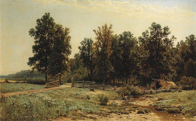 Na margem de uma floresta de carvalhos, 1882 - Ivan Shishkin