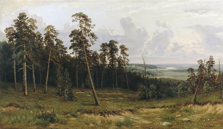 Fir forest on the river Kama, 1877 - 伊凡·伊凡諾維奇·希施金