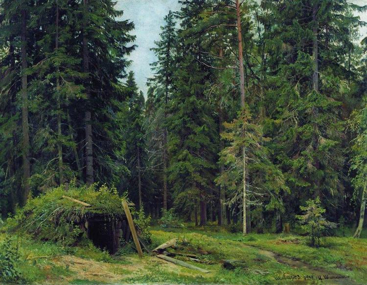 Forest hut, 1892 - Ivan Chichkine