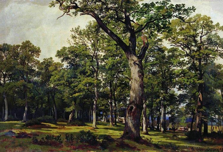 Oak forest, 1869 - Iwan Iwanowitsch Schischkin