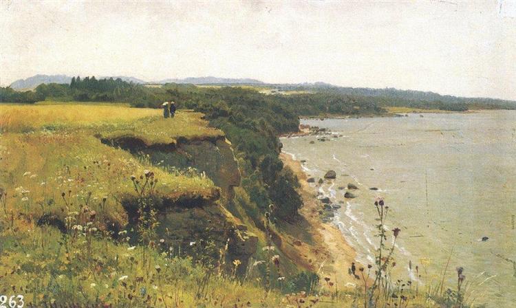 On the Shore of the Gulf of Finland. Udrias Near Narva, 1888 - Iwan Iwanowitsch Schischkin