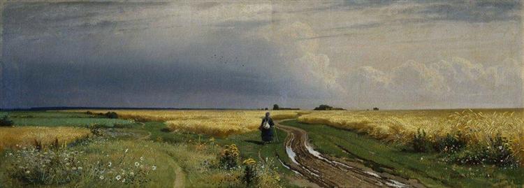 The road in the Rye, 1866 - Ivan Shishkin