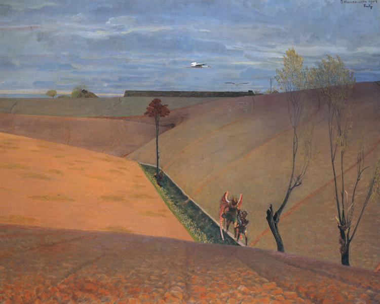 Landscape with Tobias and the Angel - Jacek Malczewski