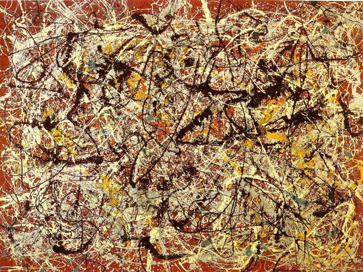Mural on Indian red ground, 1950 - Jackson Pollock