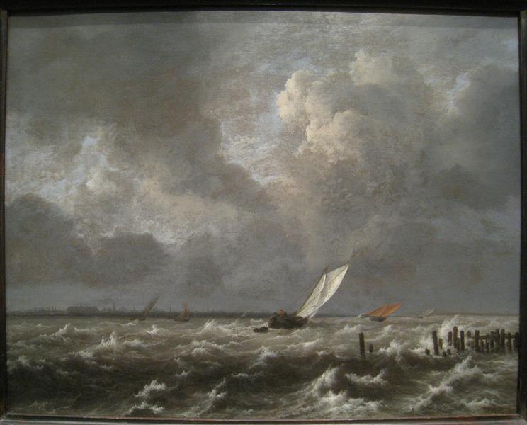 View of the IJ on a Stormy Day Jacob van Ruisdael 