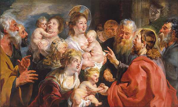 Suffer the Little Children to Come Unto Me, 1615 - 1616 - 雅各布·乔登斯