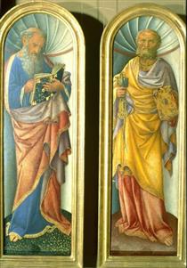 John the Evangelist, the Apostle Peter - Iacopo Bellini
