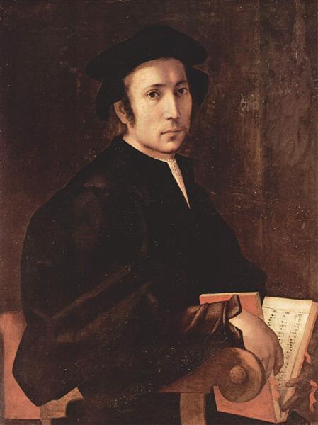 Portrait of a Musician, c.1519 - 蓬托莫