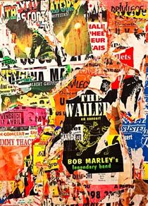 The Wailers & Bob Marley, Agen - Jacques Villeglé