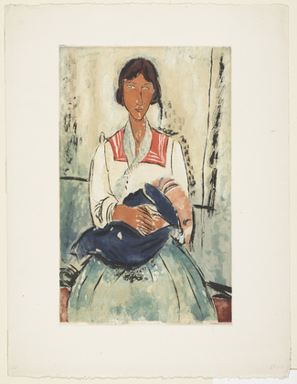 L'Italienne, After Modigliani, 1927 - Jacques Villon