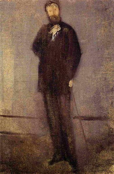 Study for the Portrait of F. R. Leyland, 1870 - 1873 - James McNeill Whistler