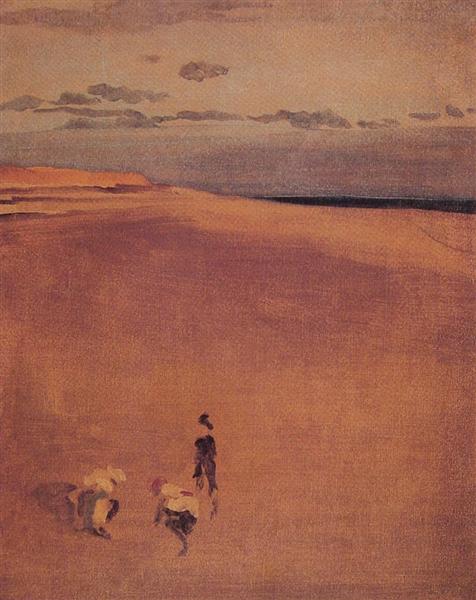 The Beach at Selsey Bill, c.1865 - Джеймс Вістлер