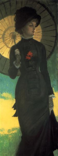Mrs. Newton with a Parasol, c.1879 - James Tissot