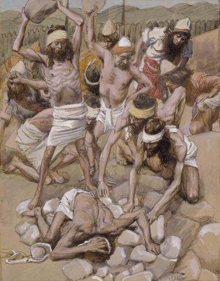 The Sabbath Breaker Stoned, c.1896 - c.1902 - James Tissot
