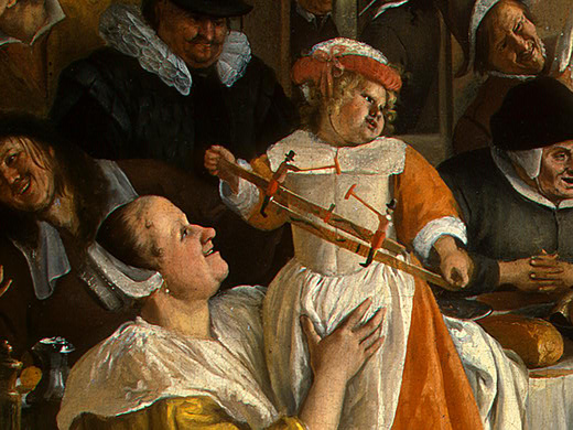 Casal Dançando (detalhe), 1663 - Jan Steen