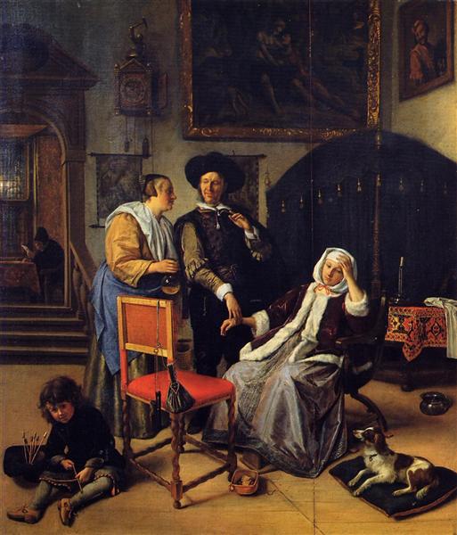 Doctor s Visit, c.1661 - 1662 - Ян Стен