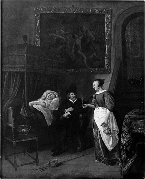 A Visita do Médico, 1668 - 1670 - Jan Steen