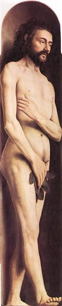 Adam, from the left wing of the Ghent Altarpiece, 1425 - 1429 - 揚‧范艾克