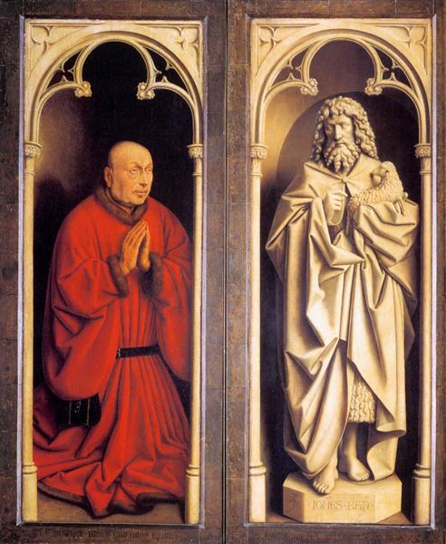 Donor and St. John the Baptist, 1432 - Ян ван Ейк