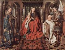 Madonna e niño con Canon van der Paele - Jan van Eyck