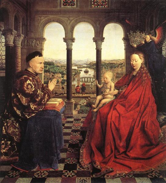 The Rolin Madonna (La Vierge au Chancelier Rolin), 1435 - Ян ван Ейк