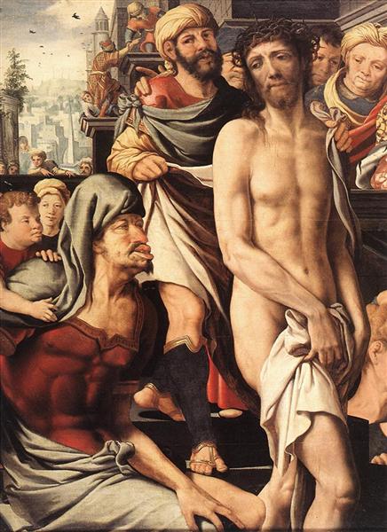 The Mocking of Christ (detail), c.1560 - Ян ван Хемессен
