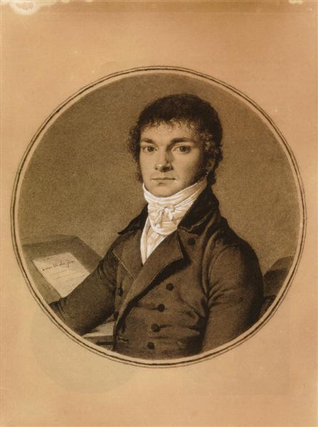 Pierre Guillaume Cazeaux, half-length, seated at a desk, 1798 - Jean Auguste Dominique Ingres