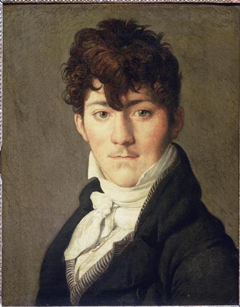Portrait of Auguste Francois Talma, Ensign, nephew of the tragedian Talma - Jean Auguste Dominique Ingres