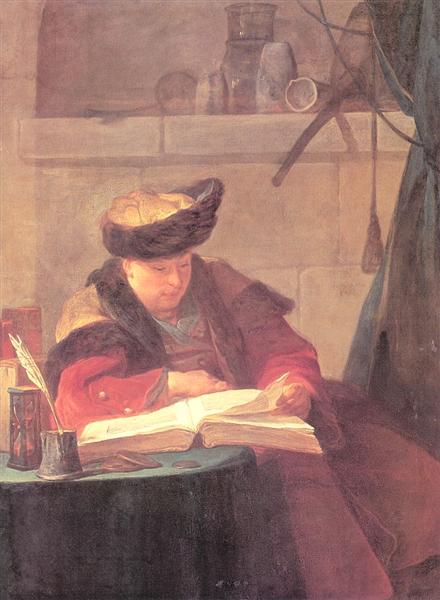A Chemist in his Laboratory  (A Philosopher giving a Lecture), 1734 - Жан Батист Симеон Шарден