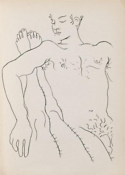 Illustration for Jean Genet’s 'Querelle de Brest', 1947 - 让·谷克多